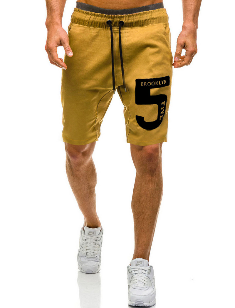 Pantaloni scurți sport casual pentru bărbați cu aplicație