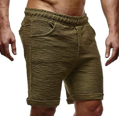 Pašreizējie vīriešu šorti 3/4 garuma vienkrāsains modelis