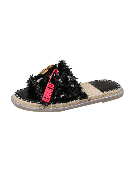 Új modell női papucs flitterekkel és kövekkel