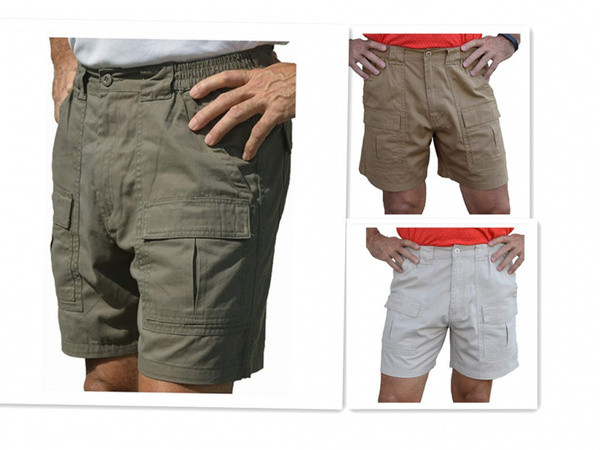 Lezser férfi rövidnadrág széles modell oldalzsebekkel
