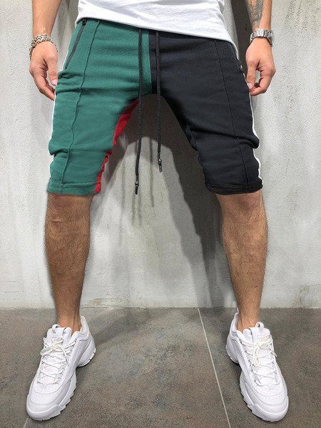 Modern férfi rövidnadrág 3/4 hosszúságú, rugalmas derékkal