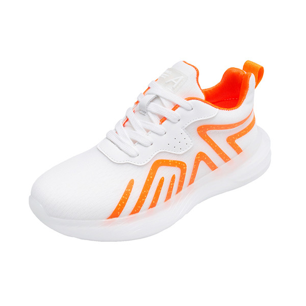 Sportiniai ir laisvalaikio moteriški sportbačiai plokščiu padu ir spalvotais apvadais