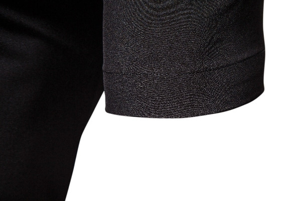 Вталена мъжка риза с класическа яка и къс ръкав