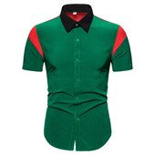 Актуална мъжка риза с къс ръкав и копчета