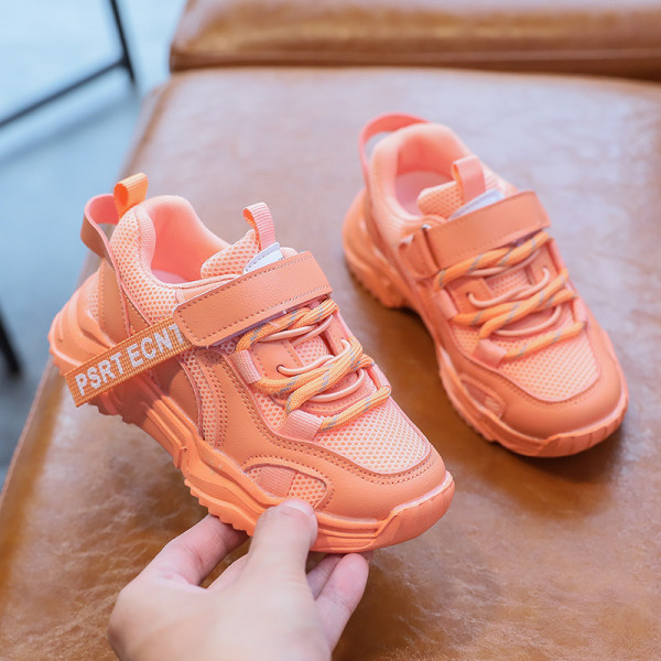 Ležerne dječje tenisice s mrežicom i naljepnicama za djevojčice