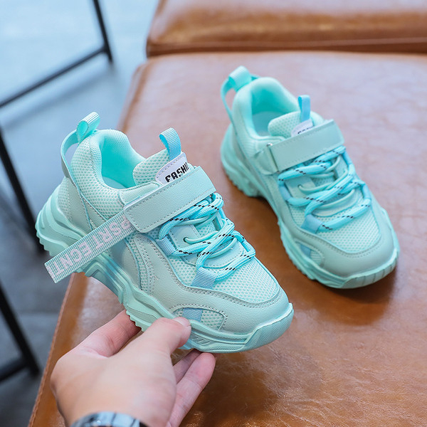 Ležerne dječje tenisice s mrežicom i naljepnicama za djevojčice