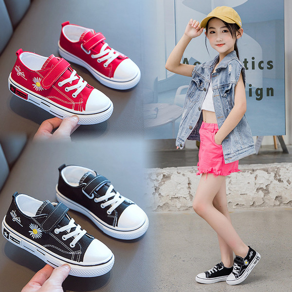 Ležerne dječje tenisice s vezom i naljepnicama za djevojčice