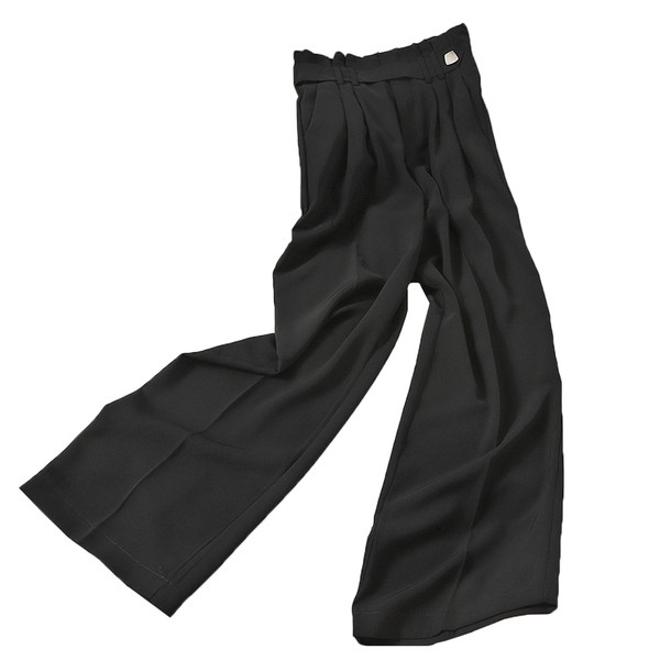 Moderne ženske hlače s visokim strukom - široki model