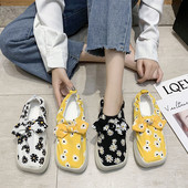 Ženske casual cipele s ravnim potplatom i cvjetnim uzorkom