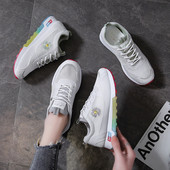 Ženske sportske i ležerne tenisice s vezom u boji