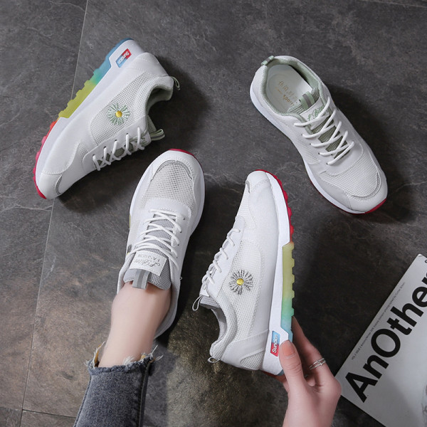 Ženske sportske i ležerne tenisice s vezom u boji