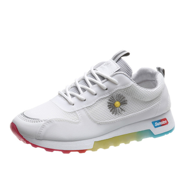 Ženske sportske i ležerne tenisice s vezom u boji