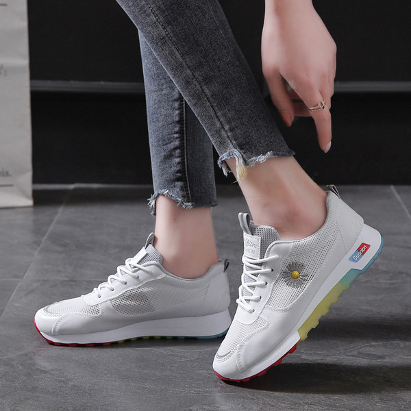 Ženske sportske i ležerne tenisice s vezom u boji