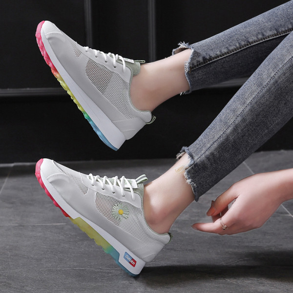 Ženske sportske i ležerne tenisice s vezom u boji