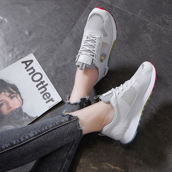 Ženske sportske i ležerne tenisice s vezom u boji