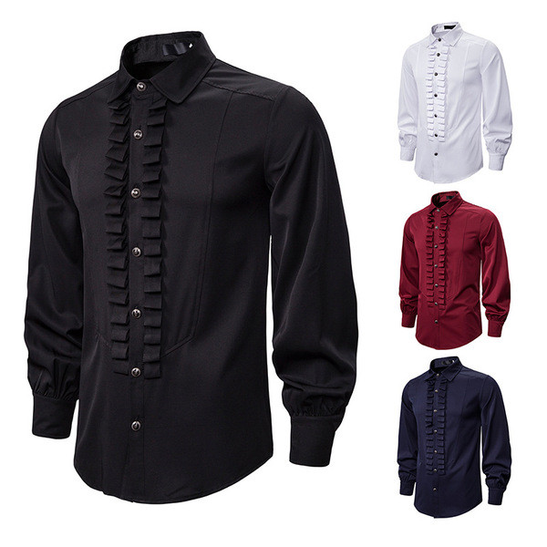 Aktuelna muška košulja dugih rukava, klasične kragne i dugmadi