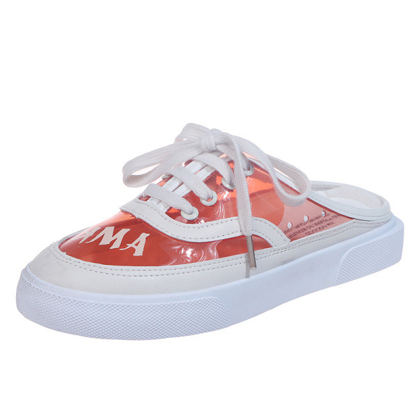 Ženske casual poluotvorene cipele s ravnim potplatom