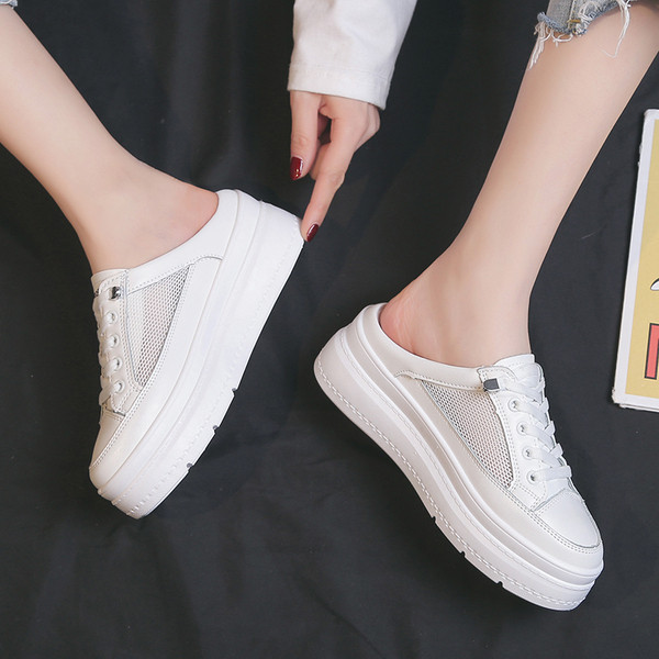 Дамски ежедневни полуотворени обувки 