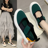 Ženske casual cipele s ravnim potplatom i čičkom