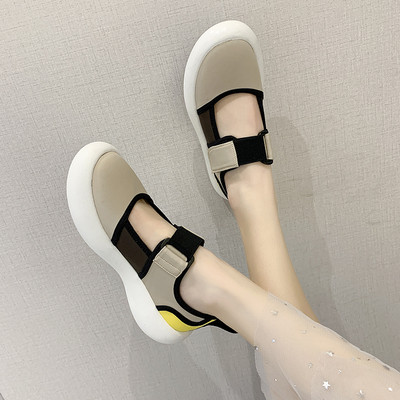 Ženske casual cipele s ravnim potplatom i čičkom