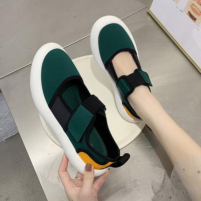 Ženske casual cipele s ravnim potplatom i čičkom