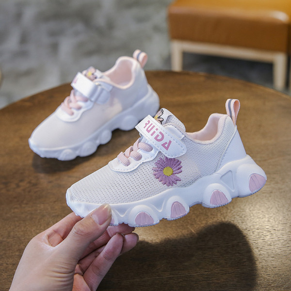 Dječje tenisice s mrežicom i vezom za djevojčice