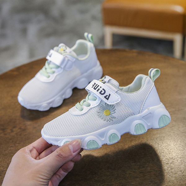 Dječje tenisice s mrežicom i vezom za djevojčice