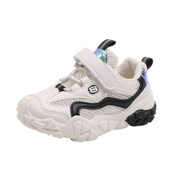 Детски маратонки с лепенка и мрежа за момичета