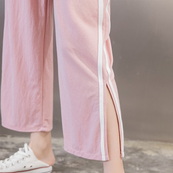 Ženske ležerne hlače s rubovima i elastičnim strukom