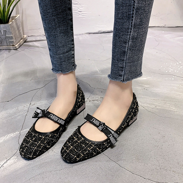 Дамски ежедневни карирани  обувки с равна подметка 