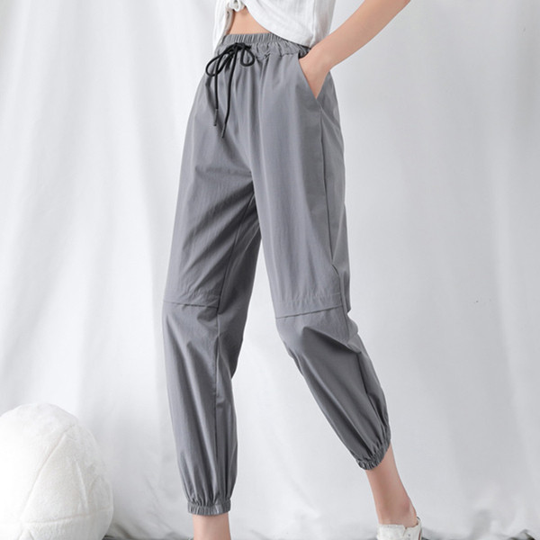 Novi model dugih ženskih hlača sa elastikom u struku i vezicama