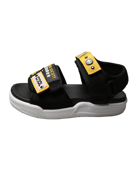 Ежедневни дамски сандали с надписи и велкро лепенки в два модела