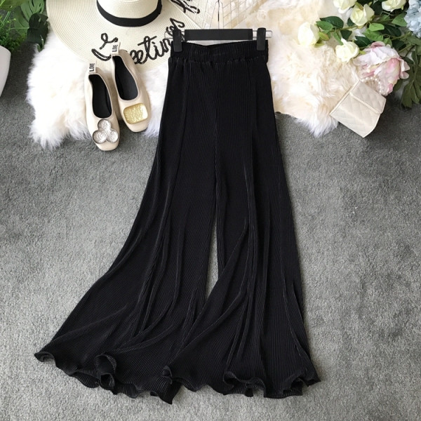 Широки дамски панталони с висока талия - тип чарлстон 