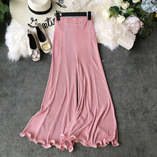 Широки дамски панталони с висока талия - тип чарлстон 