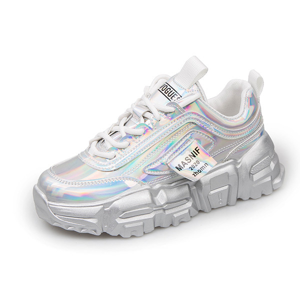 Ženske elegantne tenisice s potplatom u boji