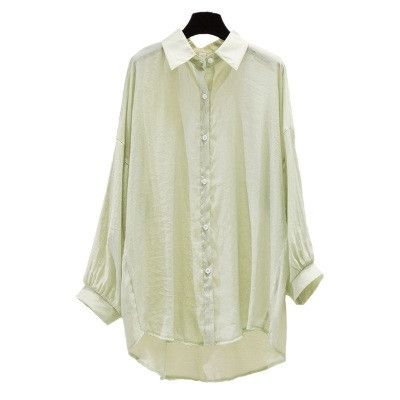 Ležerna ženska košulja širokog modela sa dugim rukavima