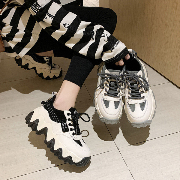 Sportske zimske ženske tenisice s grubim potplatom