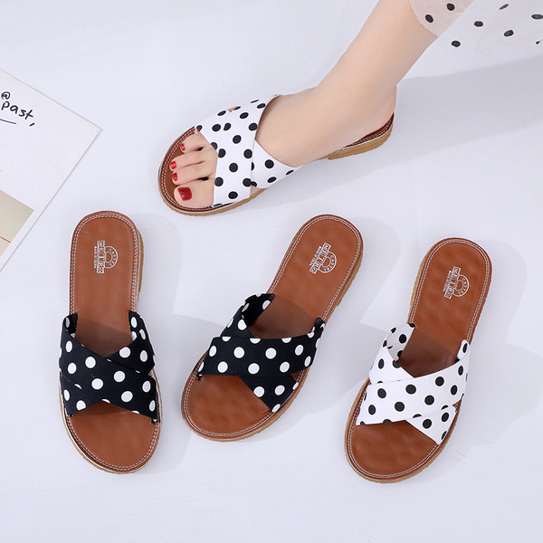 Ženske casual papuče s ravnim potplatom