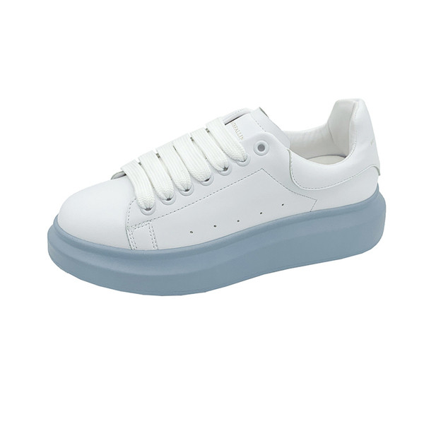 Alkalmi női bőr tornacipő színes talppal