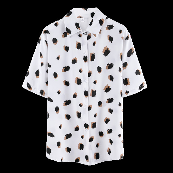 Retro stílusú női ing klasszikus gallérral és 3/4-es ujjakkal