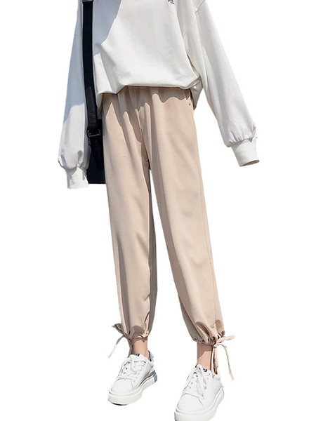 Ženske hlače s visokim strukom i vezicama