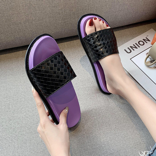 Ležerne ženske papuče običan model sa ravnim potplatom