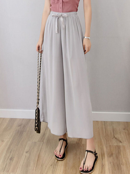 Széles női sifon nadrág