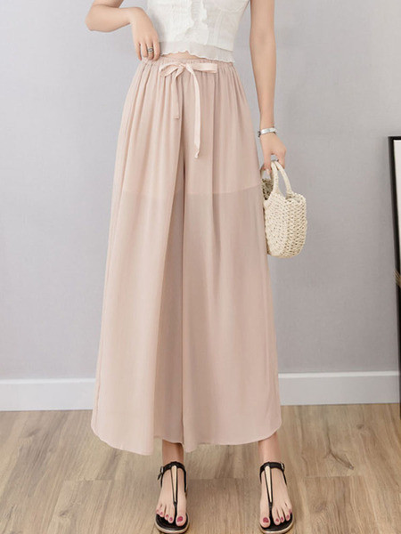 Széles női sifon nadrág