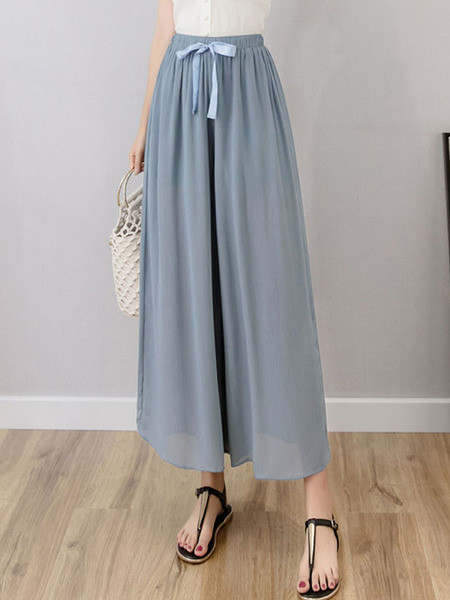 Széles női sifon nadrág