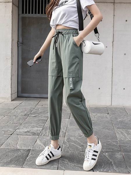 Moderne ženske hlače s vezicama