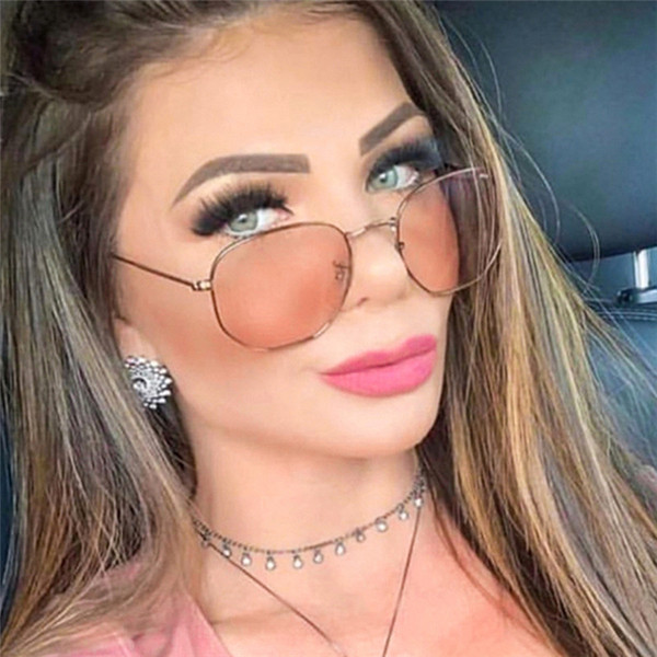 Ženske moderne sunčane naočale s tankim okvirom okruglog oblika