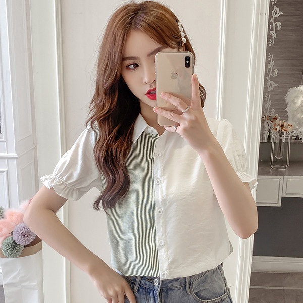 Novi model ženske košulje sa klasičnom kragnom i kratkim rukavima