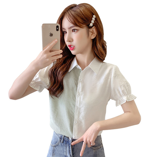 Novi model ženske košulje sa klasičnom kragnom i kratkim rukavima