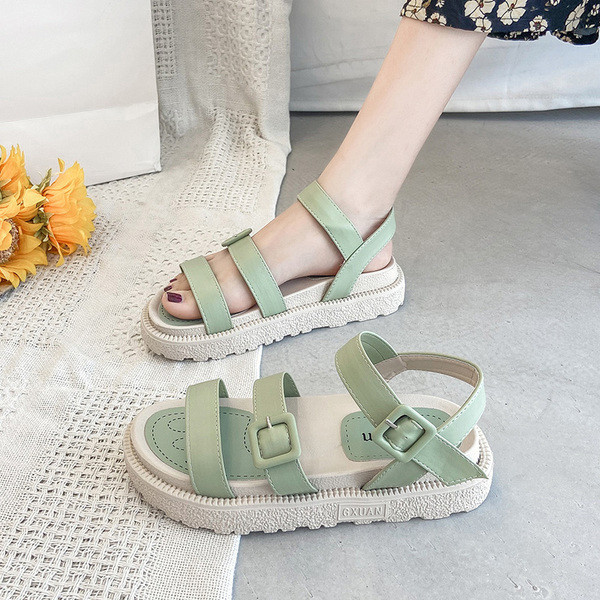 Udobne ženske sandale od eko kože sa kopčama